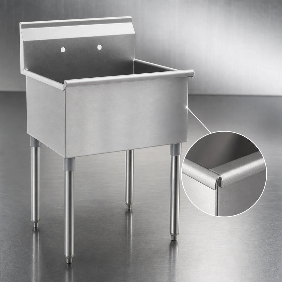 16-Gauge 430 Stainless Steel Construction
