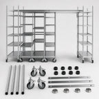 Thumbnail image #3 for Metro TOP-TRACK TTM21C Track Shelving Mobile Unit Kit, 21-Inch Wide, Chrome Plated