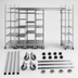 Thumbnail image #3 for Metro Super Erecta Top-Track Mobile Unit Kit, 21-Inch Wide, Chrome Plated