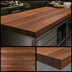 Thumbnail image #3 for Boos Block American Black Walnut Full-Length Edge Grain Kitchen Countertop, 108 x 30 x 3 Inches