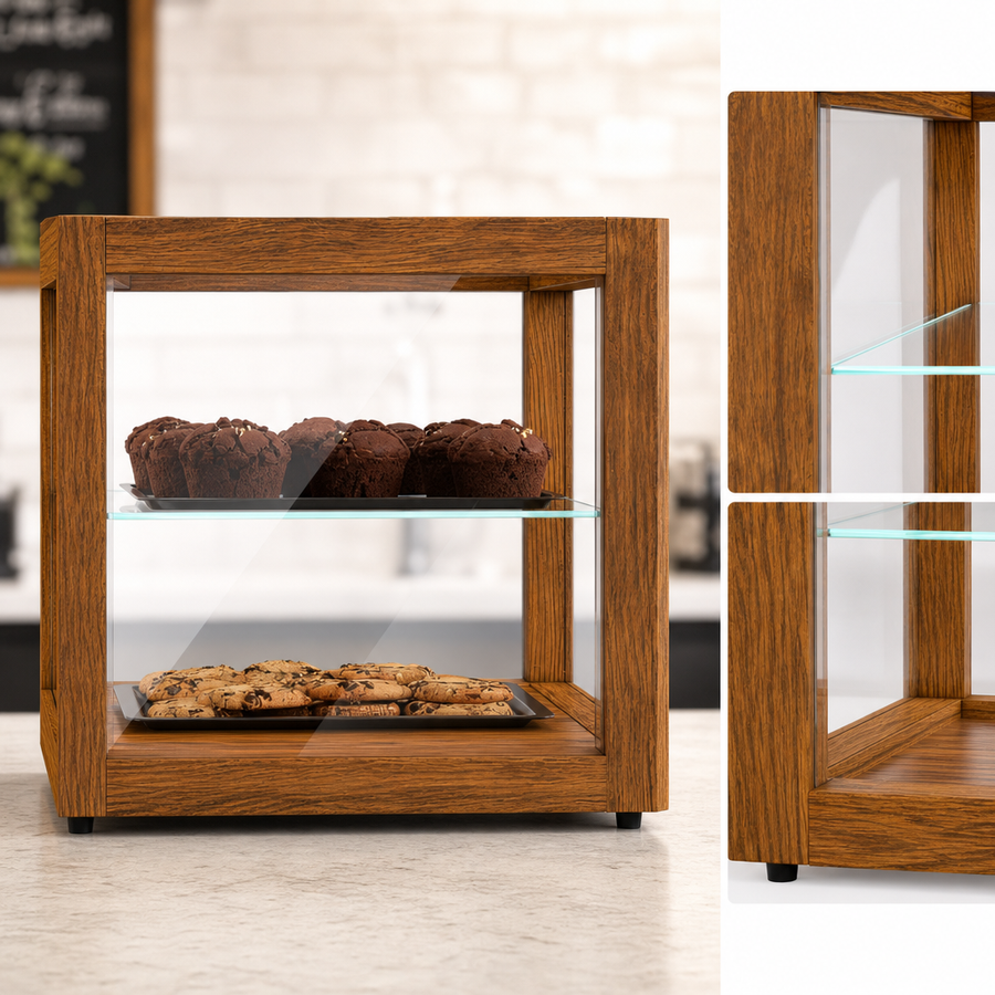 Two Tempered-Glass Shelves