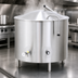 Thumbnail image #3 for Low-Rim 80-Gallon Stationary Direct Steam Kettle with Full Jacket and Quad-Leg Base
