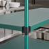 Thumbnail image #3 for QuadPlus Solid Polymer Shelf Mat with Wire Quad-Adjust Frame, 60 x 24 Inches, Green