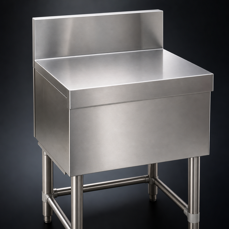 Product image #3 for Eagle Group Spec-Bar 12-Inch x 24-Inch 304 Stainless Steel Filler Board