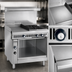Thumbnail image #3 for Imperial Spec Series 36-Inch Heavy-Duty Gas Griddle and Open Burner Range with 24-Inch Thermostatic Griddle, Open Cabinet Base
