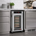Thumbnail image #4 for Metro HotBlox™ HBCN8-DCPC-UC 8-Pan Pass-Thru Undercounter Heated Holding Cabinet with Digital Touchscreen and Clear Front/Rear Doors