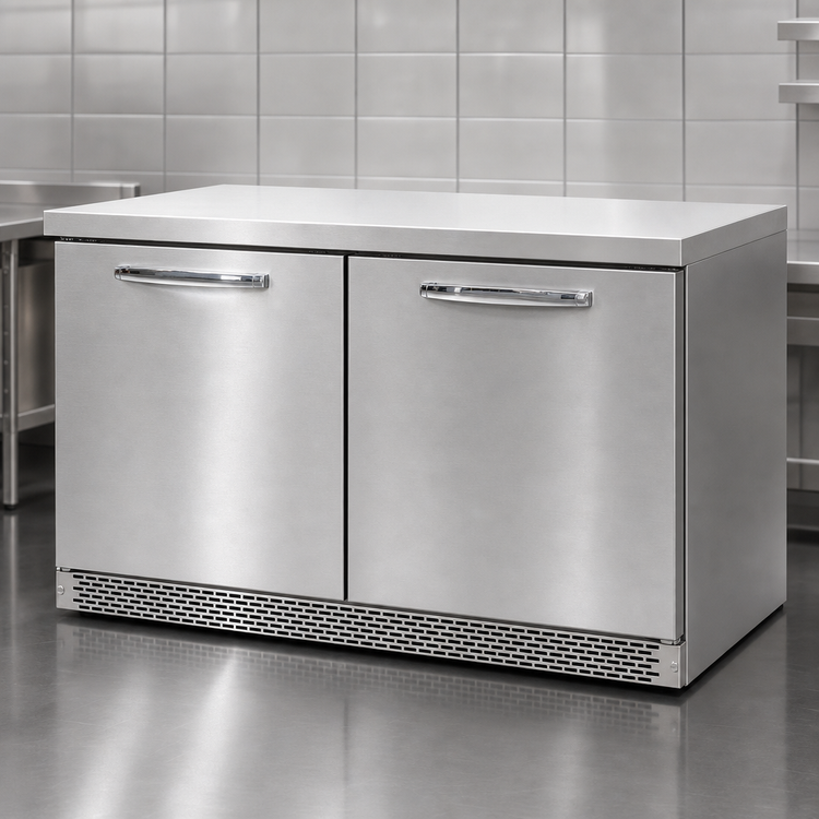 Product image #3 for Continental Refrigerator SWF48N-FB 48" Two-Section Work Top Freezer with Flat Top