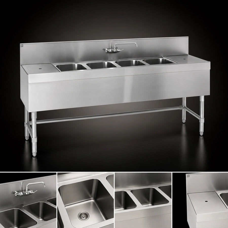 Four Sink Compartments