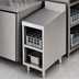 Thumbnail image #3 for Sapphire Underbar Glass Rack Storage Unit with Open Base and Drainboard Top, 12 Inch Wide, 2-Rack Capacity