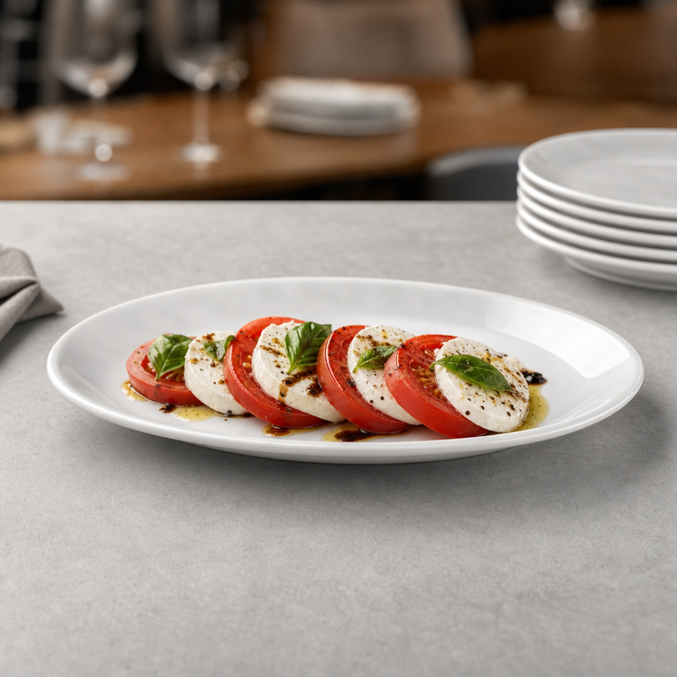 Product image #4 for American Metalcraft Crave Collection Cloud Oval Break-Resistant Melamine Serving Platter, 12 x 9 Inch
