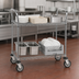 Thumbnail image #3 for Metro Super Erecta Heavy Duty 2-Shelf Chrome Plated Bus Cart, 48 x 24 x 39 Inches