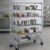 Thumbnail image #3 for Metro Super Erecta 5-Shelf Adjustable Wire Shelving Cart, 48 x 18 x 67-7/8 Inches, Chrome Finish