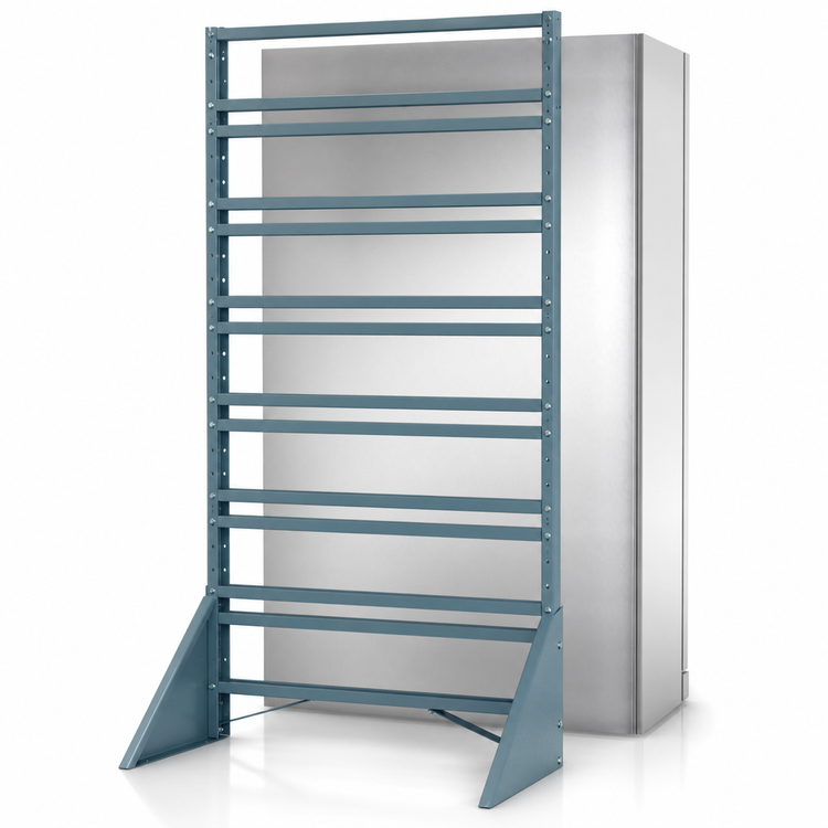 Product image #3 for Quantum Single-Sided Rail Rack for Back Bar Coolers, 36W x 15D x 53H, 12 Rails