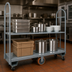 Thumbnail image #3 for Heavy-Duty Two-Shelf Steel Utility Cart Platform Truck, 16 x 63 Inches, 2500 lb Capacity