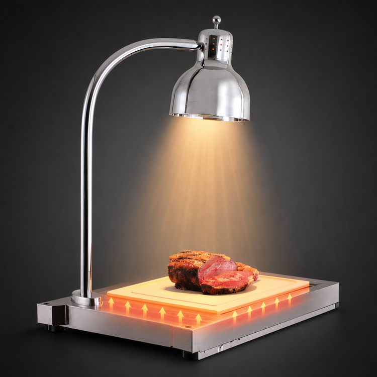 Product image #3 for Alto-Shaam CS-100 Countertop Hot Food Holding Carving Station with Heat Lamp and Cutting Board