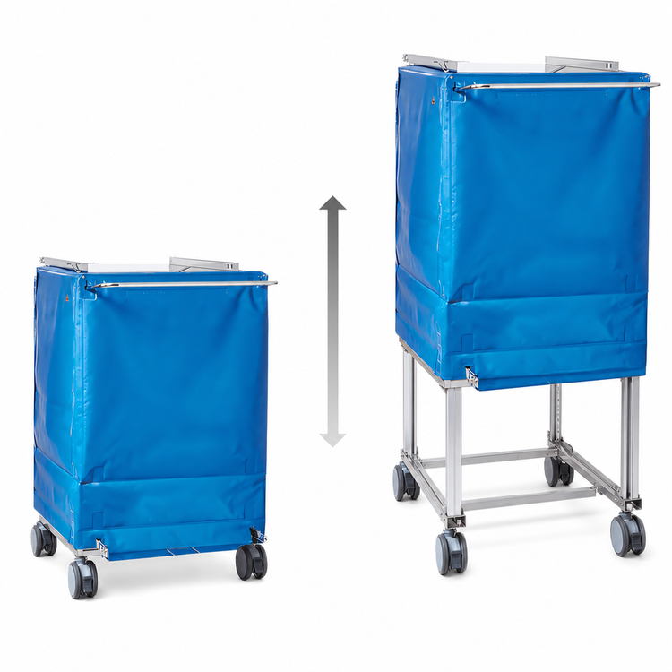 Product image #3 for RATIONAL Height-Adjustable Finishing Transport Trolley with Lower Thermocover for Combi-Duo 6-2/1 on 10-2/1
