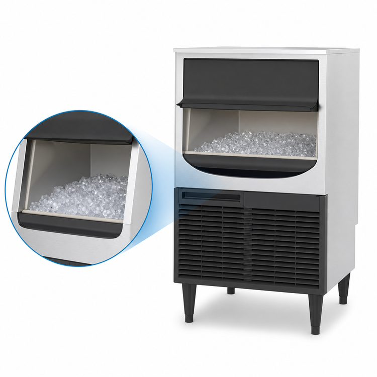 Product image #3 for Hoshizaki KM-116BAJ Cube-Style Air-Cooled Ice Machine With 53 lb Built-In Bin
