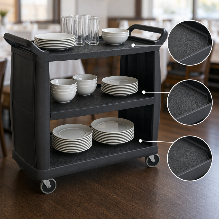 Three Textured Shelves