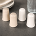 Thumbnail image #3 for Dover White Ceramic Salt & Pepper Shaker Set, 2 oz., White