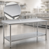 Thumbnail image #3 for Eagle Group Spec-Master 60-Inch x 30-Inch Stainless Steel Work Table with Rear Up-Turn and Adjustable Undershelf
