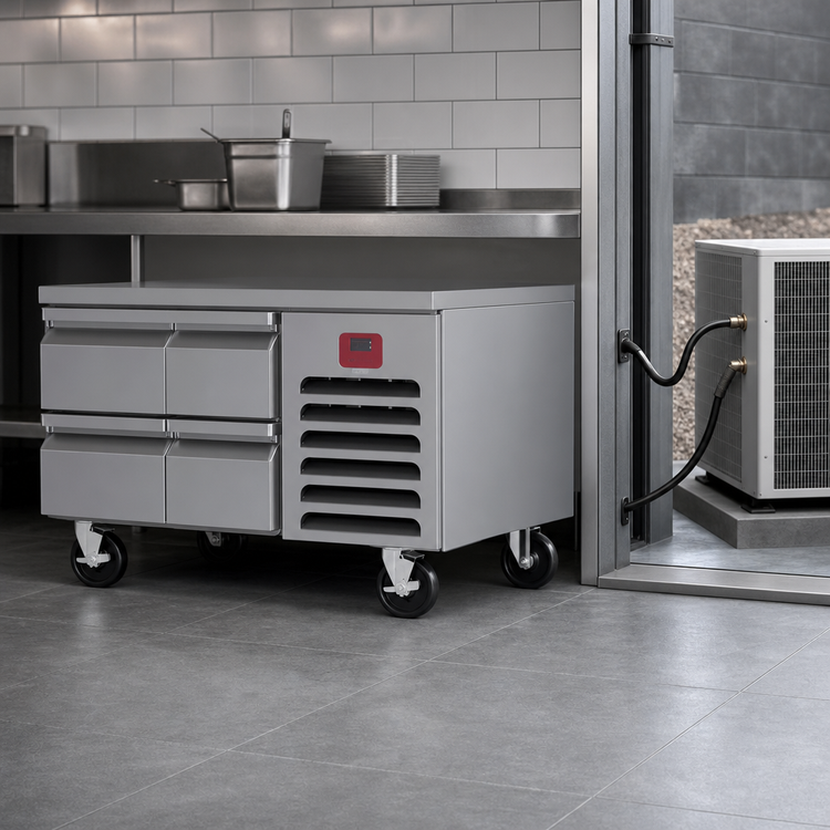 Product image #3 for Southbend Platinum Series 96-Inch Low-Height Remote Refrigerated Base with 6 Self-Closing Drawers