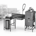 Thumbnail image #3 for Eagle Group Soiled Island Dishtable with 20 x 20 x 5 Pre-Rinse Sink and Dish Landing Shelf, 96-Inch Machine-to-Corner, Right-to-Left