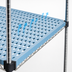 Thumbnail image #3 for QuadPlus Louvered Polymer Shelf Mat with Quad-Adjust Wire Frame, 72 x 21 Inches, Blue