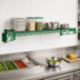 Thumbnail image #3 for Quantum Wall-Mount Cantilever Single Wire Shelf, 72W x 24D, Green Epoxy Antimicrobial Finish