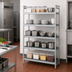 Thumbnail image #3 for Fermostock 5-Tier Starter Polymer Shelving Unit, 59 x 22 x 83 Inches, Gray
