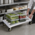 Thumbnail image #4 for New Age Mobile Welded Aluminum Dunnage Rack, 49-3/4 in. W x 24 in. D, 1000 lb. Capacity