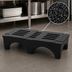 Thumbnail image #3 for Eagle Group PD3622 Polymer Dunnage Rack, 36 x 22 x 12 Inches, Black Polyethylene, 2,000 lb Capacity