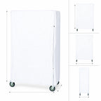 Thumbnail image #3 for Quantum CC247263WNV White Nylon Wire Cart Cover, 24"D x 72"W x 63"H, 400 Denier, Velcro Flap