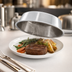 Thumbnail image #3 for Round Stainless Steel Satin Finish Plate Cover for 8-15/16