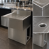 Thumbnail image #3 for 48 Inch Wide x 21-1/4 Inch Deep Freestanding Stainless Steel Underbar Drain Board with Pedestal Base