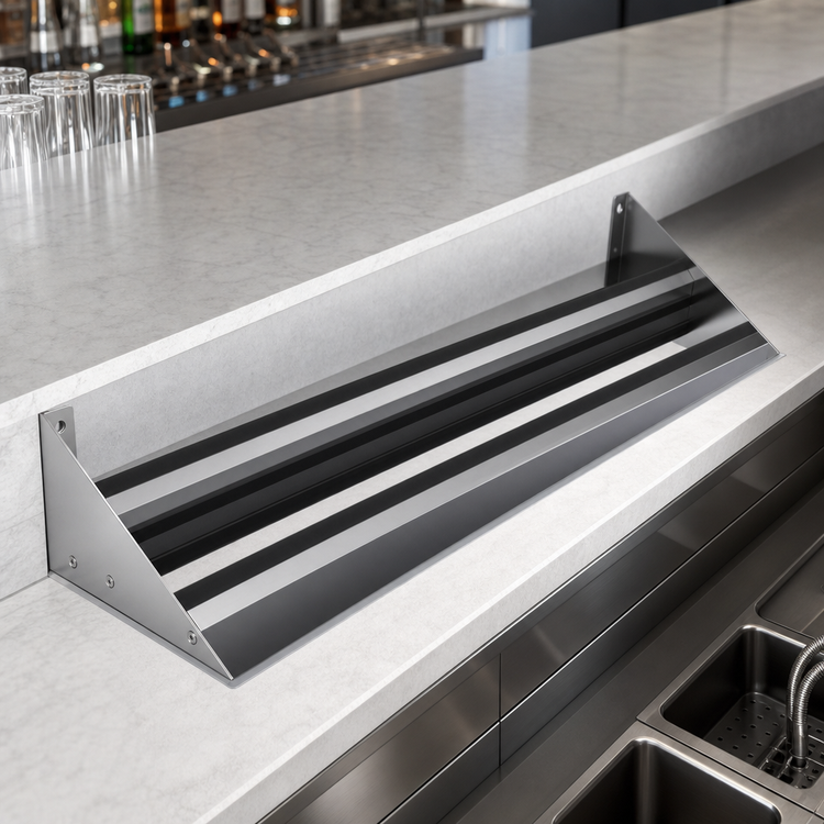 Product image #3 for Royal Series 96 Inch Built-In Double Stainless Steel Speed Rail
