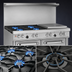 Thumbnail image #3 for Southbend Ultimate 48-Inch Gas Restaurant Range with 4 Burners, 24-Inch Griddle, and 2 Space Saver Ovens