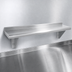 Thumbnail image #3 for Advance Tabco 108 Inch W x 10 Inch D Wall-Mounted Stainless Steel Shelf with Bullnose Edge, 16 Gauge, Satin Finish