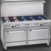 Thumbnail image #3 for Southbend Ultimate 60-Inch Gas Restaurant Range with 8 Open Burners and 2 Cabinets