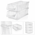Thumbnail image #3 for Metro Clear Stacking Large Supply Bin, 23-7/8 x 11 x 7 Inches