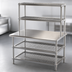Thumbnail image #3 for Eagle AdjusTable Two-Tier Stainless Steel Work Surface System with Double Overshelves, 60