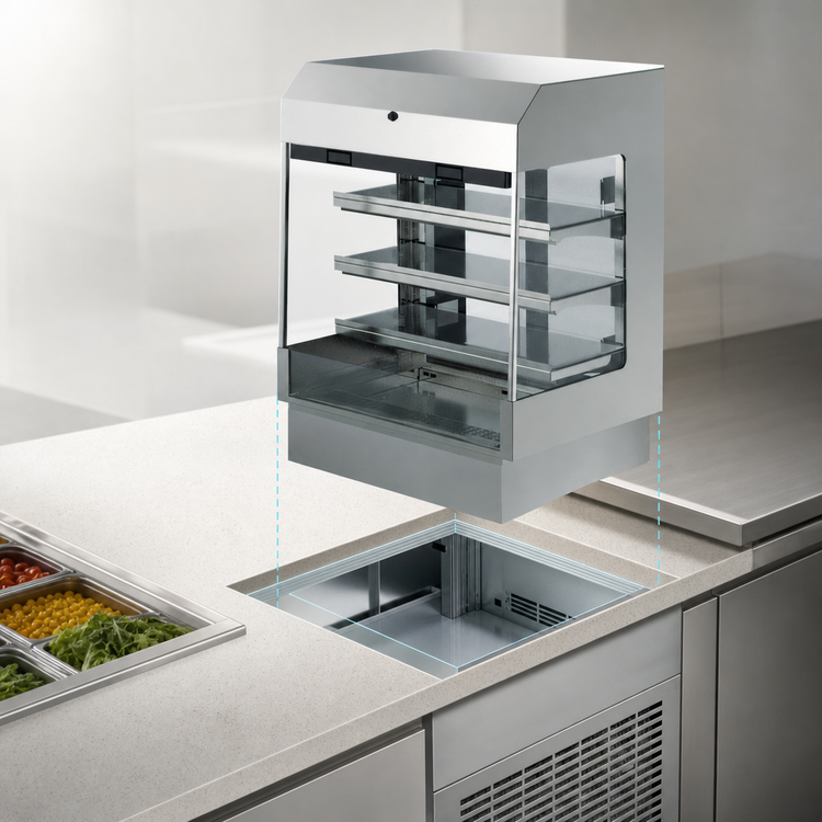 Product image #3 for Delfield ASM-36P 36-1/4-Inch Drop-In Air Screen Refrigerated Merchandiser