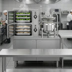 Thumbnail image #2 for Crown SCX-10-10 Two Compartment Full-Size Convection Steamer with 10 Gallon Kettle
