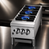 Thumbnail image #3 for Jade Range Supreme 12-Inch Countertop Gas Hot Plate with 3 Open Burners