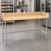 Thumbnail image #3 for Advance Tabco TBG-365 60 x 36 Inch Bakers' Table with 1-3/4 Inch Wood Top and 4 Inch Rear/Side Splashes