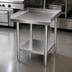 Thumbnail image #3 for Comstock-Castle 24-Inch Wide x 30-Inch Deep x 24-Inch High Equipment Stand with Stainless Steel Top and Galvanized Base