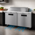 Thumbnail image #3 for Hoshizaki Steelheart SR60B-18M 60-Inch Two-Section Mega Top Prep Refrigerator, 18-Pan Capacity