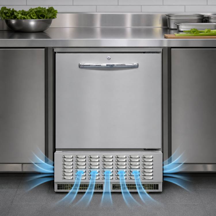 Product image #3 for Continental Refrigerator 24-Inch Shallow Depth Undercounter Freezer with Solid Door