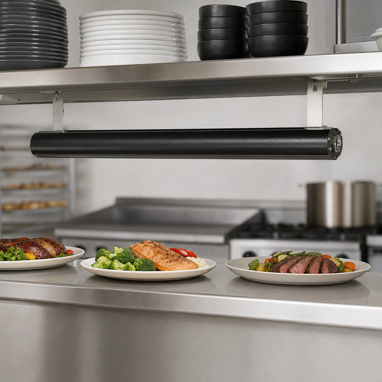 Product image #3 for Vollrath 54-Inch Low Profile Unlighted Heat Strip, Aluminum Housing, Black Powder Coat, 208V