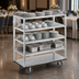 Thumbnail image #3 for Queen Mary Banquet / Utility Cart, 3-Shelf Aluminum, 62 x 28 x 66 Inches