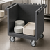 Thumbnail image #4 for Cambro Tray & Dish Cart, Cart Only, Granite Gray, 38-1/8